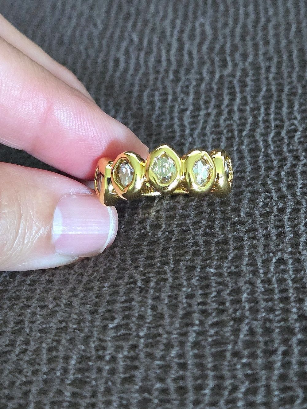 ✨️HP✨️ Alexis Bittar Molten Gold💛 with Clear Crystals💎 Ring💍 - NWT - Picture 15 of 16
